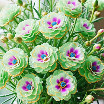 Aranycsipke portulaka🌸✨ Gyönyörű, dupla virágok a könnyed nyári színekért
