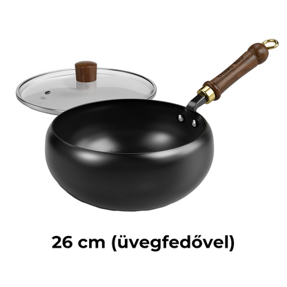 🧑‍🍳 Bevonat nélküli vasedény – hagyományos, tartós, minden tűzhelyre – Utánvét 💪