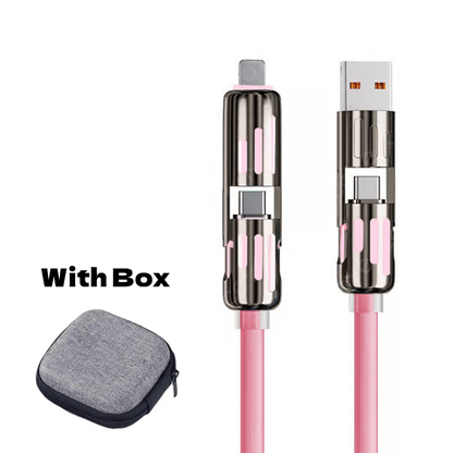 🔥4 az 1-ben USB töltőkábel, gyors töltés⚡