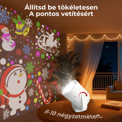 🔥✨Karácsonyi mintás USB LED projektorfény
