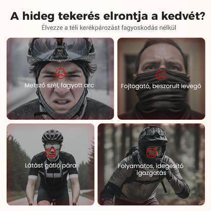 💞 Szélálló sisak téli használatra, unisex