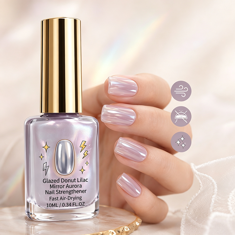 📢📢Vásárolj 2-t, kapsz 1-et ingyen!! ⏰Lilac Glossy Mirror körömápoló balzsam