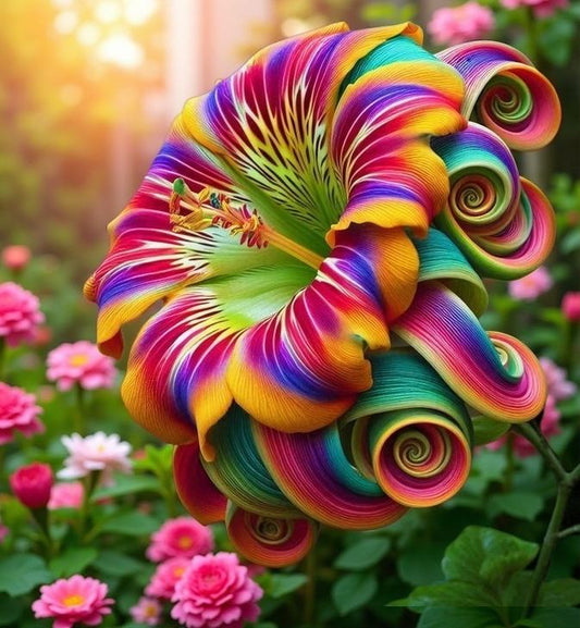 🌈Szivárványos örvény Spirálvirág magok - egy ritka virág