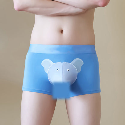 🐘Férfi légáteresztő boxeralsó 3D zsebbel🩲