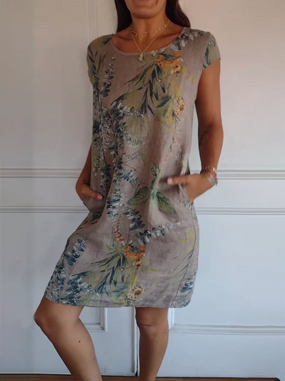 🍀🌷 UTOLSÓ NAP AKCIÓ 🍀🌷Női pamut bő nyomott ruha