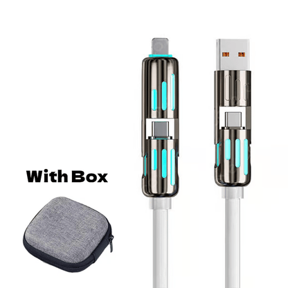 🔥4 az 1-ben USB töltőkábel, gyors töltés⚡