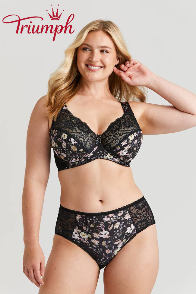 Triumph® 3 részes melltartó💖 csipkéből és virágos hímzésből