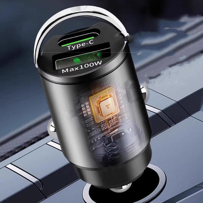 Rejtett autós USB töltő kettős porttal