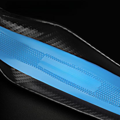 TrackVibe | Fekete karbon velúr kormánykerék borítás – Csúszásgátló és kopásálló