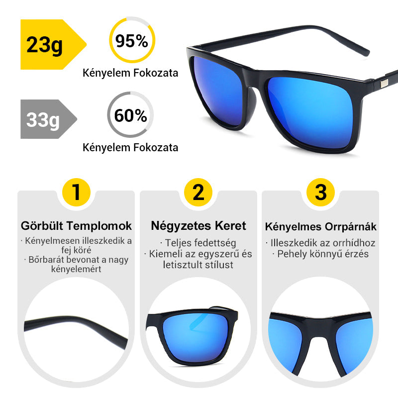 👓 Férfi Divatos Könnyű Napszemüveg