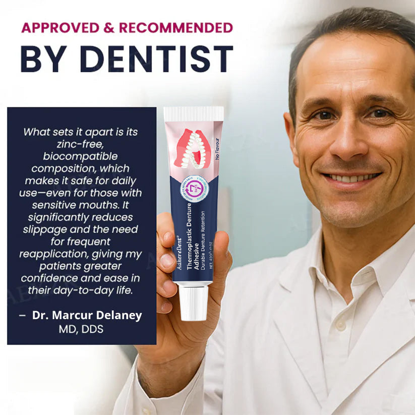 (🔥Vásároljon 1-et, kapjon 1-et ingyen🔥) AdhereDent hőre lágyuló fogsorragasztó, állandó fogsorrögzítés