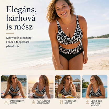 👙🌊Női magas derekú kétrészes bikini szett