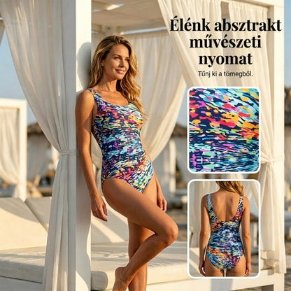 Női mintás egyrészes fürdőruha