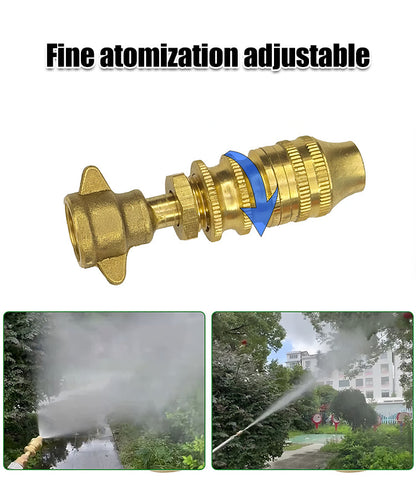🚿🏠Nagynyomású tiszta réz porlasztó fúvóka, mezőgazdasági elektromos permetezőgép kiegészítő.