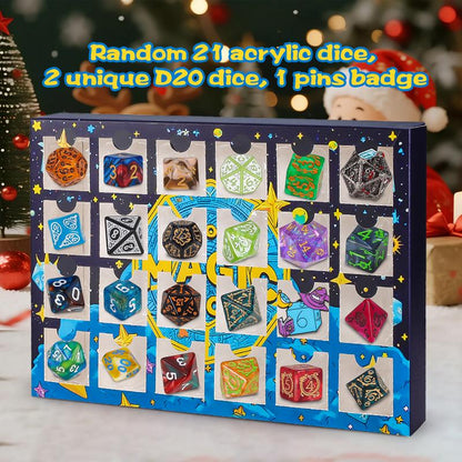 🔥UTÓS NAP 49% KEDVEZMÉNY - 🎄🎲Adventi naptár karácsonyi dobókockákkal 2025-re - 24 lyukkal, bélyegzővel