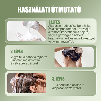 🌿 Természetes Sampon Bár Hajerősítéshez 🌱🥰