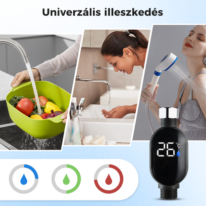 💧Zuhanyhőmérő🌡️ Nincs több találgatás – azonnali hőmérséklet! 🚿