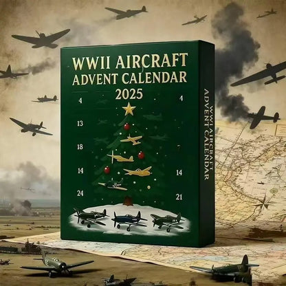 Repülőgép adventi naptár 2025 II. világháborús repülőgép