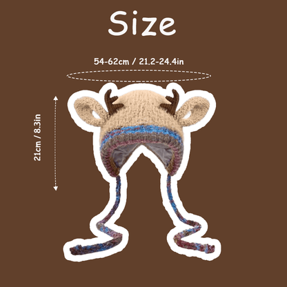 Ünnepi karácsonyi agancskalap