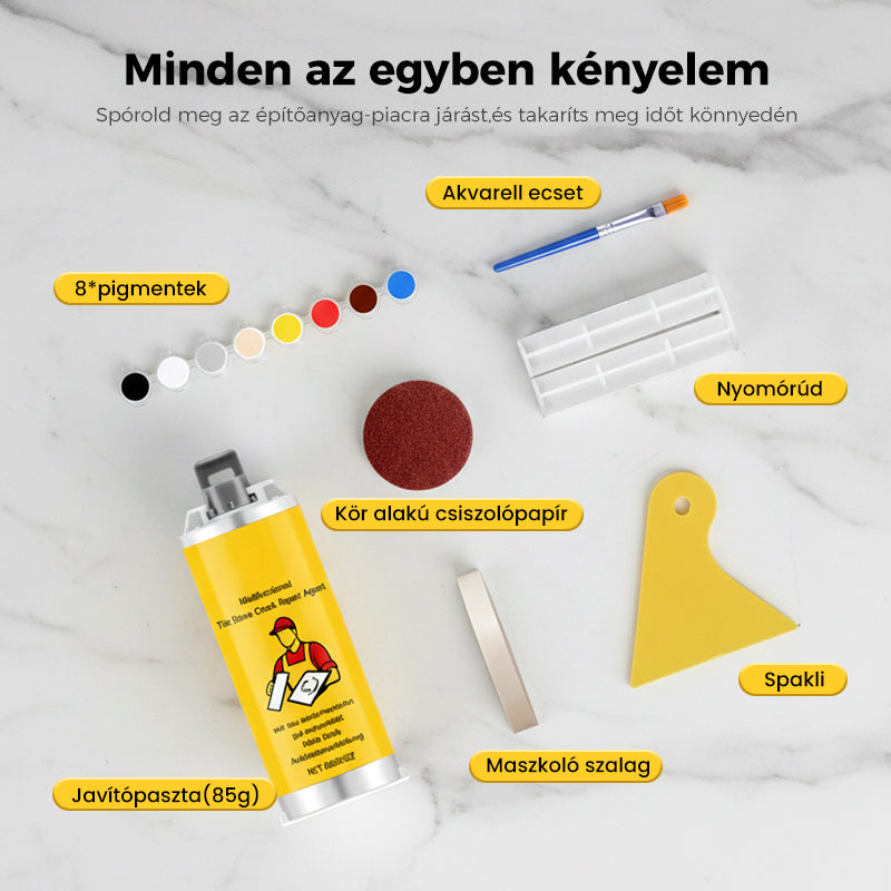 🧱 Többfunkciós javító készletek csempe- és kőrepedésekhez💧