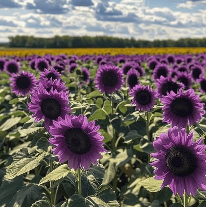 💜Ritka napraforgónövény-kert - Óriáslila napraforgómagok