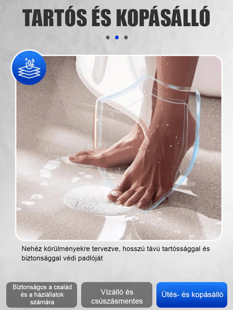 Márvány utánzatú, epoxi színű homokszínű padlófesték