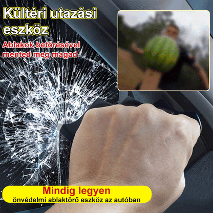 【Önvédelemhez szükséges】Autós önvédelmi ablakbetörő ököl