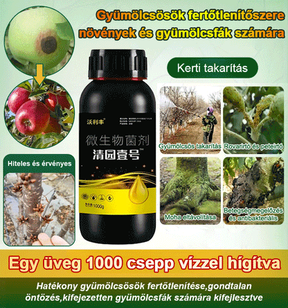1000 kg vízzel hígított egy üveg növényi gyümölcsfa tisztítószer