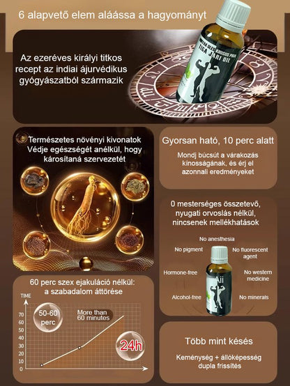 [Egy csepp kemény] férfi késleltetett testápolási illóolaj