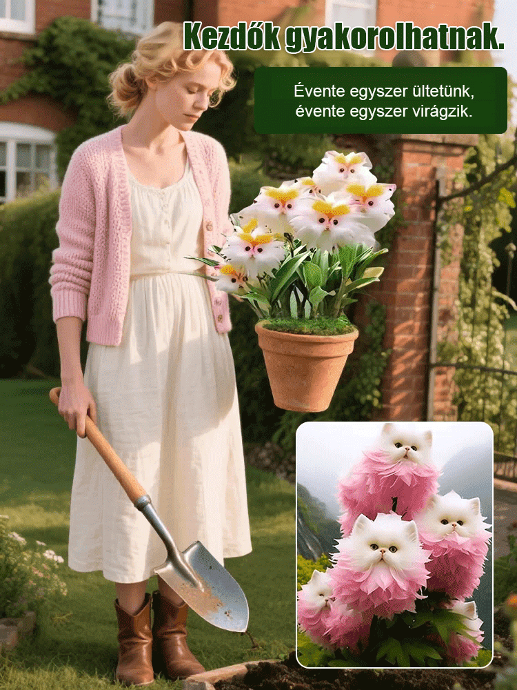 Titokzatos és aranyos macska szemű orchidea