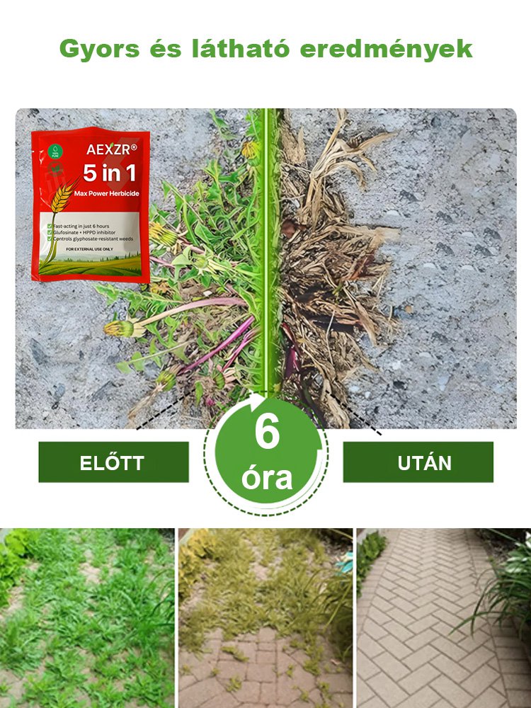 Öt-az-egyben hatóanyagú gyomirtó szer