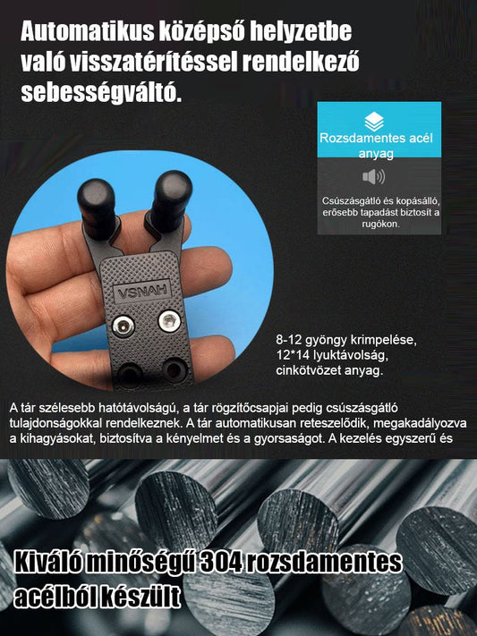 Rozsdamentes acél adagoló sötét színben