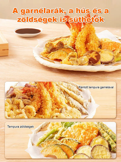 Ropogós, nem olajos - az idősek és gyerekek egyaránt szeretik a tempura lisztet.