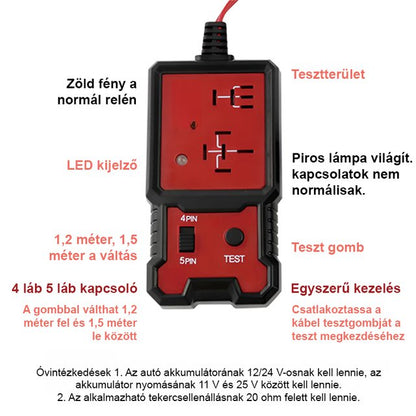 Autó akkumulátor tesztelő készülék