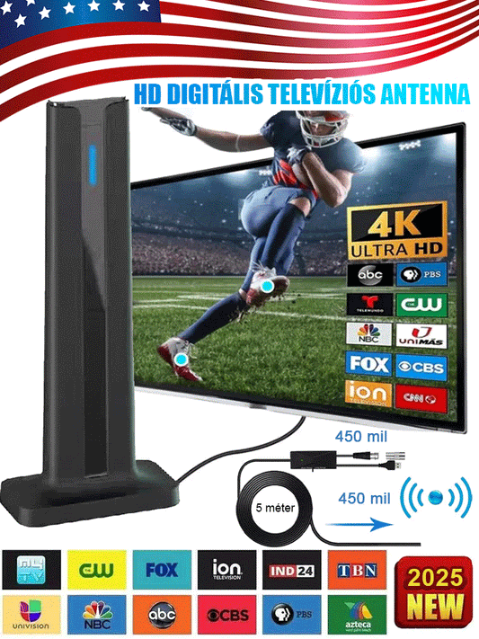 Nagyfelbontású digitális TV antenna