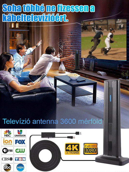 Nagyfelbontású digitális TV antenna