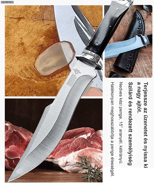 Szélvágó nagy keménységű többfunkciós szabadtéri kés