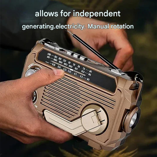 Kézi rádió vésztöltési funkcióval