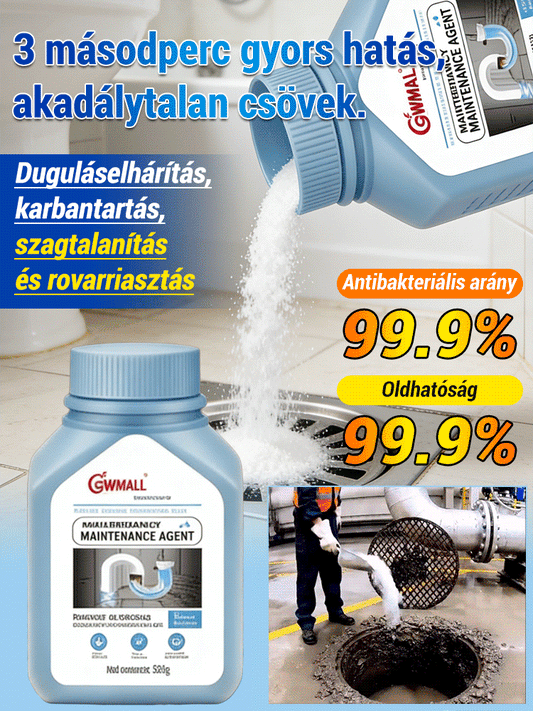 【Három másodperces búcsú a dugulástól】Erős csőoldó és -tisztító szer