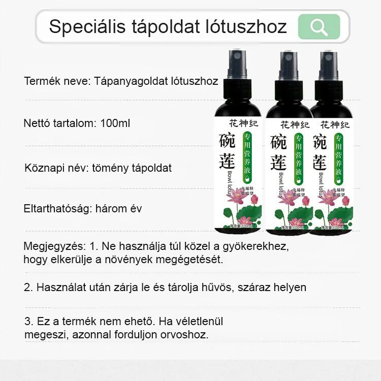 JS-tál lótusz speciális tápoldat