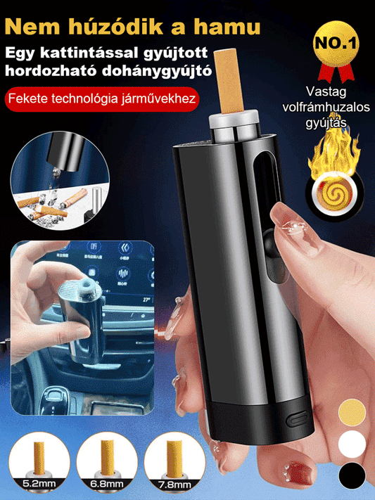 Egy kattintással gyújtott hordozható dohánygyújtó
