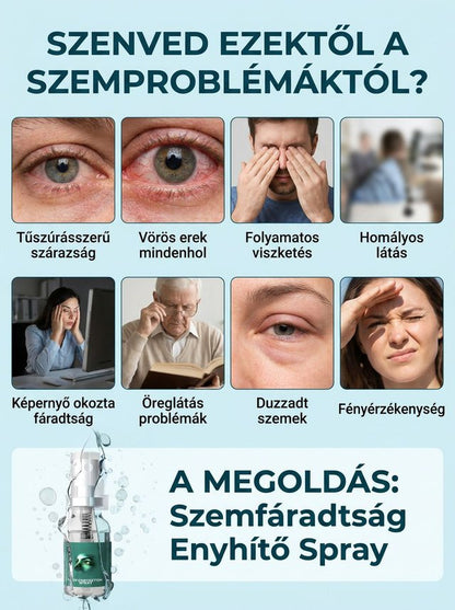 Fáradt szemek nyugtató ápoló permet