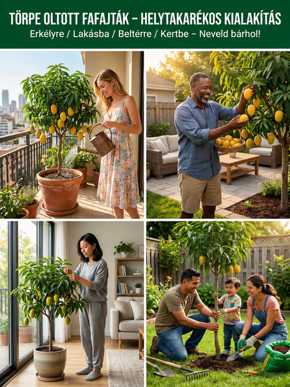 1-2 éven belül termő, nem génmódosított, törpe oltott mangófa palánta