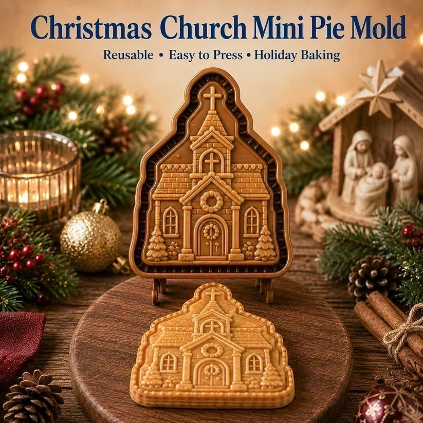 ✝️ Karácsonyi süteményformákból álló mini szett, hit és jászol motívumokkal | Újrafelhasználható formák a hagyományos ünnepi sütéshez 🥧✨