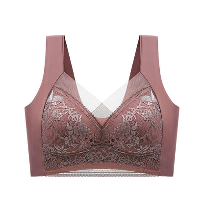 👙 Szuper kényelmes és puha női csipkés melltartó acélgyűrű nélkül【✨1 + 1 ingyenes】