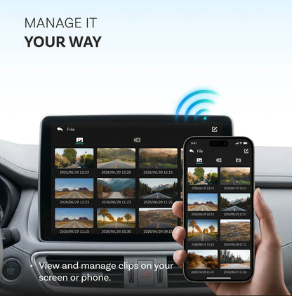 OttoSafe Cam 3 az 1-ben dupla autós kamera és vezeték nélküli CarPlay adapter
