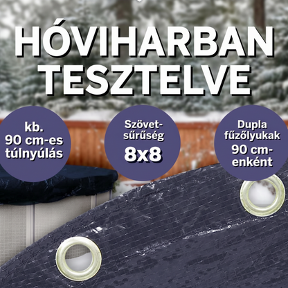 🏊 210DOxford-szövetből készült medencefedél | Vízálló, UV- és szélálló – utánvéttel ✨