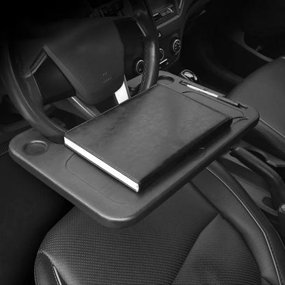 Multifunkční stolek do auta – držák na volant, držák na notebook, talíř na jídlo a mini stolek do auta