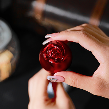 Rózsa szál szív alakú medál nyaklánc ajándék szett