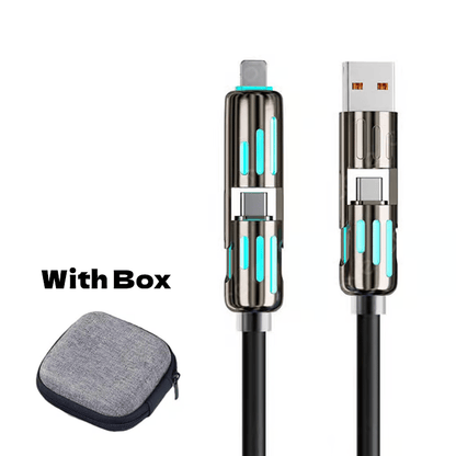 🔥4 az 1-ben USB töltőkábel, gyors töltés⚡